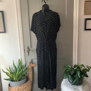 Universal Thread Jumpsuit Black Patterned